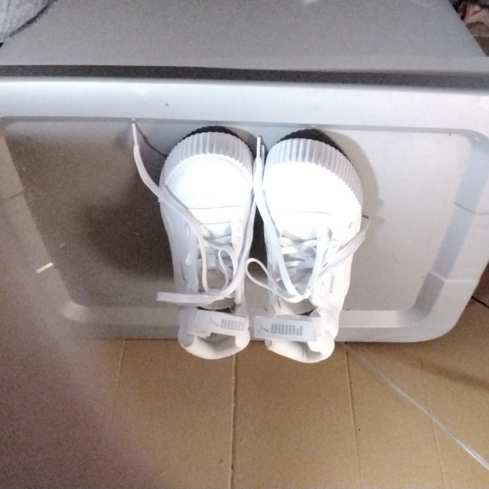Puma White High-Top Sneakers